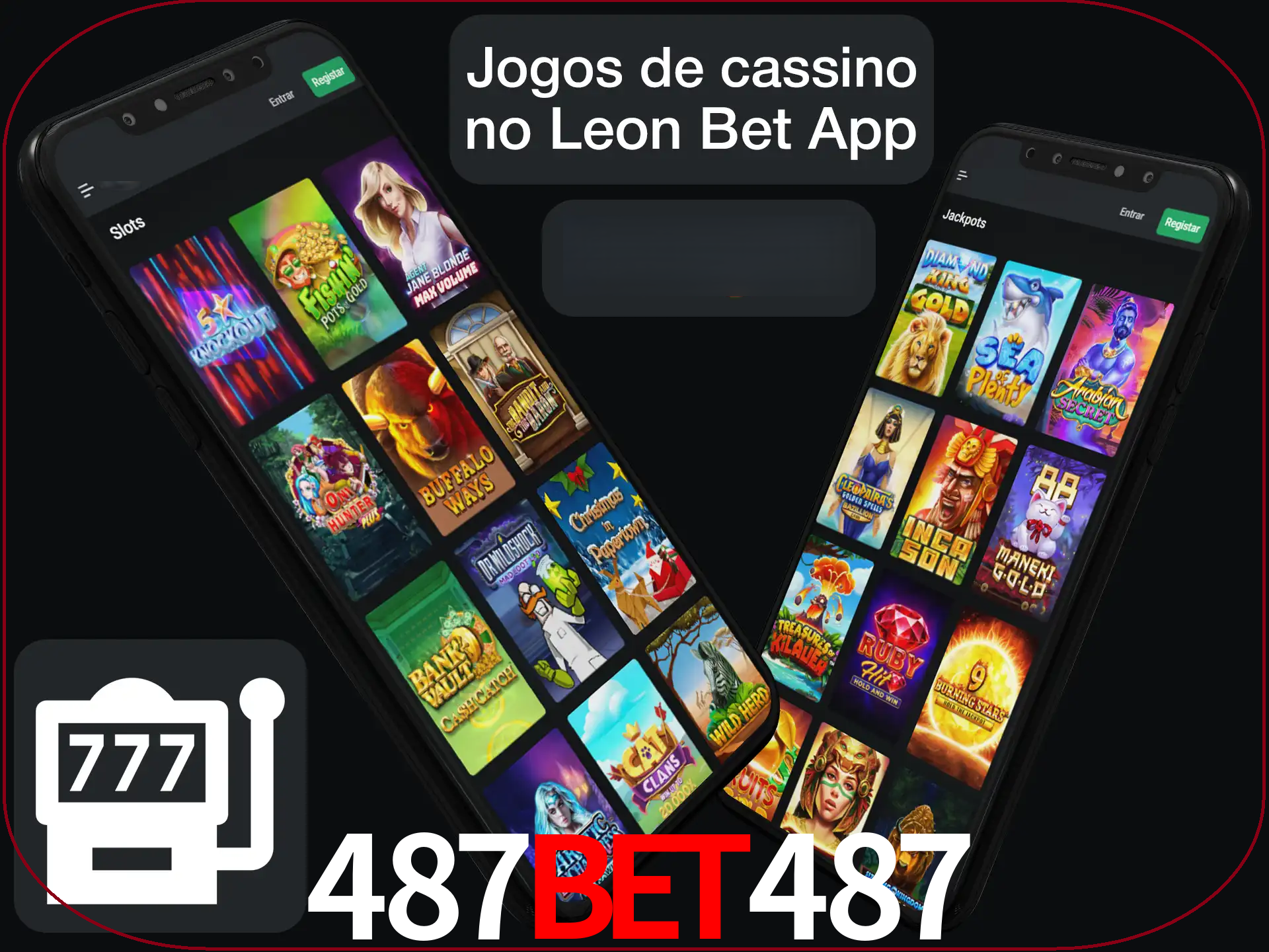 Escolha quais jogos de cassino jogar no app.